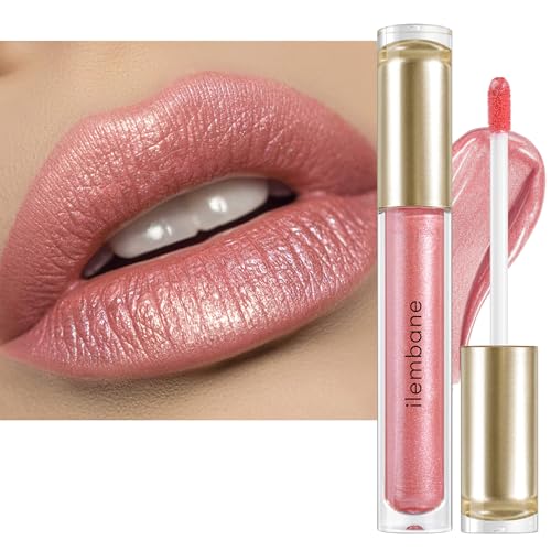 Light Pink Metallic Liquid Lipstick 12HR Long Wear (0.2 fl oz)