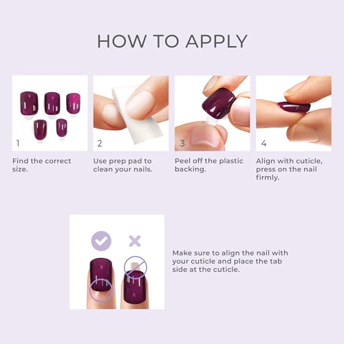 Kiss colorFX by Impress Press On Nails, Reconnect, 30 No Glue Peel and S