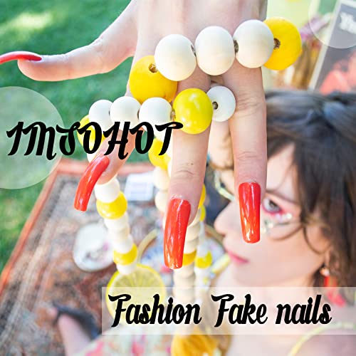 Press on Nails Short Oval Fake Nails Brown Blue False Nails with Polka Dot Designs Cute Gl