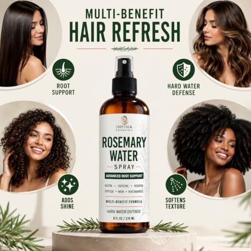 INFINA ESSENTIALS Rosemary Water Spray for Hair Grow