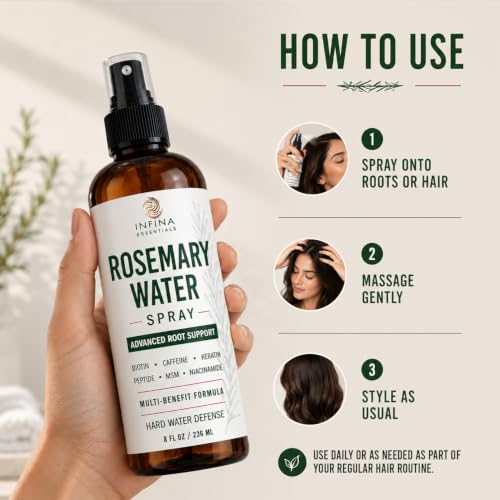INFINA ESSENTIALS Rosemary Water Spray for Hair Grow