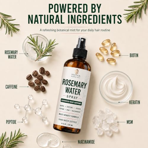 INFINA ESSENTIALS Rosemary Water Spray for Hair Grow