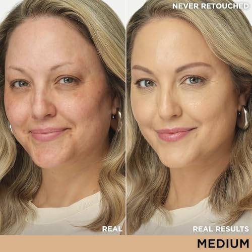CC+ Cream (Medium) - Natural Full Coverage Foundation With SPF 50+, Color Corrector & Anti-Aging Hydrating Serum, Hyaluronic Acid + Peptides, Lightweight - 1.08 fl oz