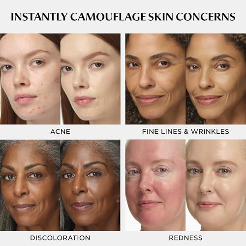 CC+ Cream (Medium) - Natural Full Coverage Foundation With SPF 50+, Color Corrector & Anti-Aging Hydrating Serum, Hyaluronic Acid + Peptides, Lightweight - 1.08 fl oz