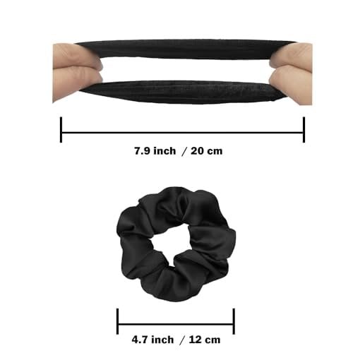 Satin Scrunchies 16 Pack Neutral