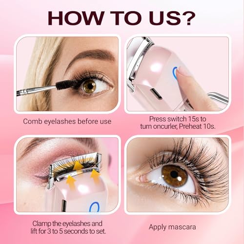 Heated Eyelash Curler 10s Fast Heating