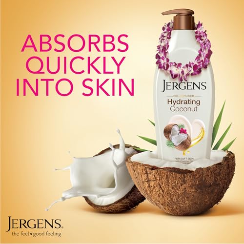 Hydrating Coconut Body Lotion, Hand and Body Moisturizer, Infused with C