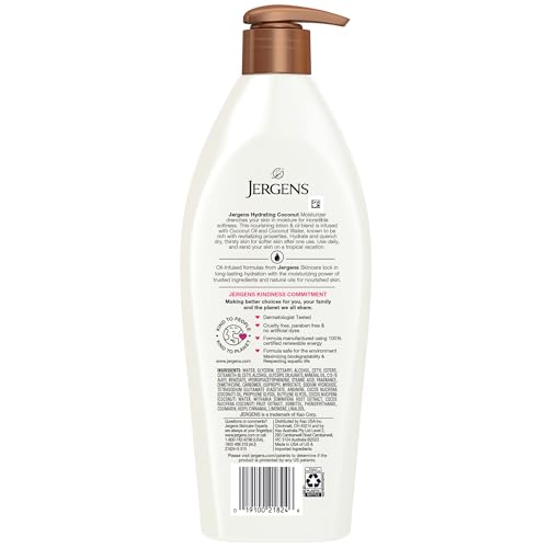 Hydrating Coconut Body Lotion, Hand and Body Moisturizer, Infused with C