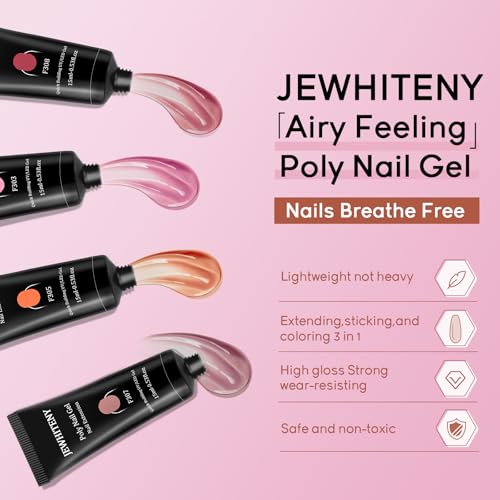 Poly Extension Gel Nail Kit 14 PCS with Slip Solution