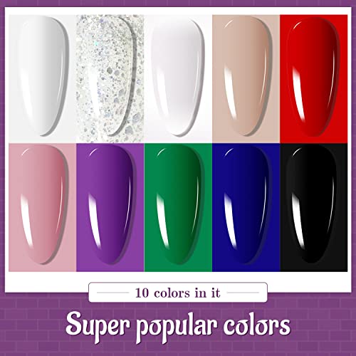 Gel Nail Polish Kit 60 PCS with UV Light