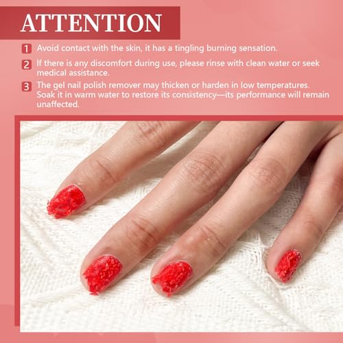 15ML Gel Nail Polish Remover No Need Soaking or Wrapping Gel Remover for Nails 3-5