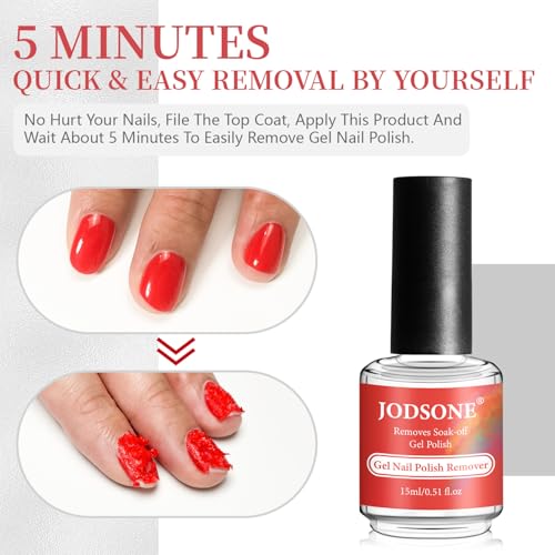 15ML Gel Nail Polish Remover No Need Soaking or Wrapping Gel Remover for Nails 3-5