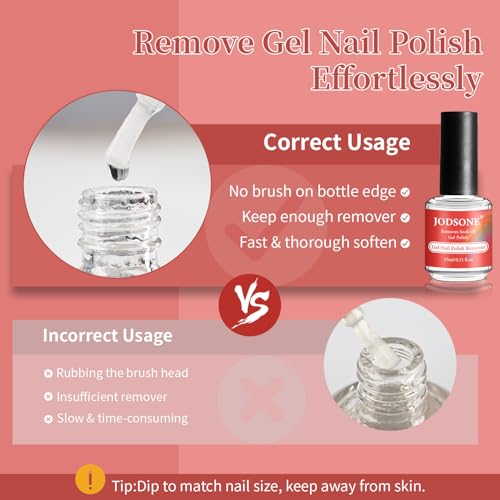 15ML Gel Nail Polish Remover No Need Soaking or Wrapping Gel Remover for Nails 3-5