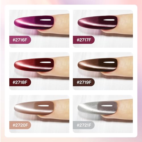 cat eye gel polish 6 colors 10ml with magnet