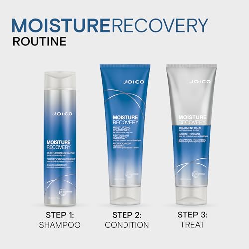 Moisturizing Shampoo for Thick, Coarse, Dry Hair - Restores Moisture, Strength with Jojoba Oil & Shea Butter, 10.1oz