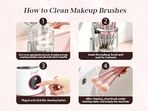 Electric Makeup Brush Cleaner and Dryer Portable