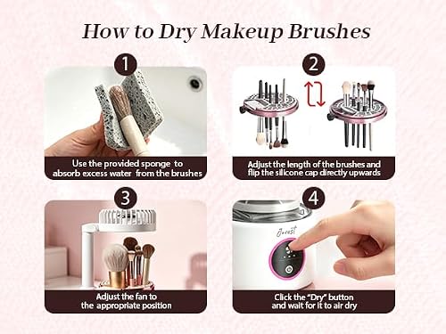 Electric Makeup Brush Cleaner and Dryer Portable