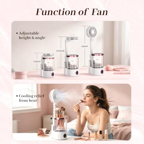 Electric Makeup Brush Cleaner and Dryer Portable