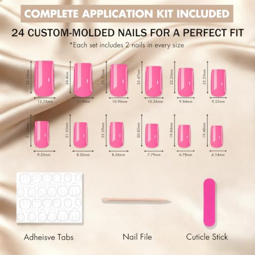 Reusable Salon Quality Acrylic False Nail Set