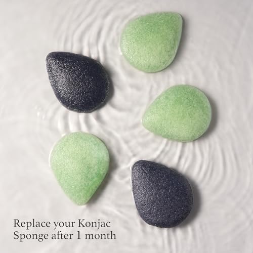 Single Konjac Sponge Charcoal Face
