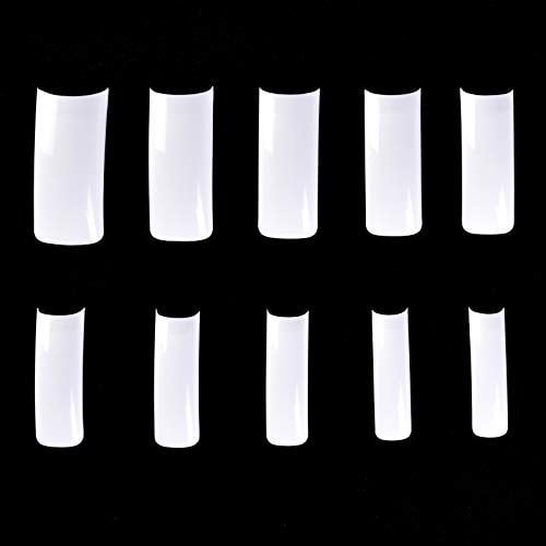 No-Crease Fake Nails Tips Kit 10 Size 500Pcs Ballerina Half Cover