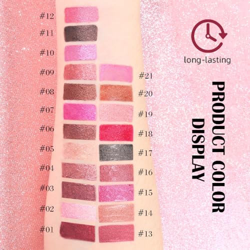 2-in-1 Mauve Metallic Lipstick and Lip Liner Makeup