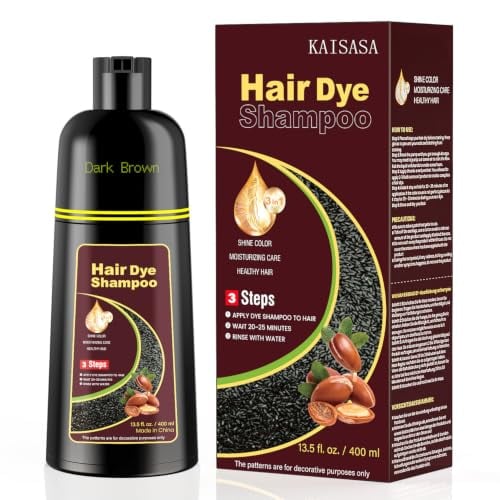Dark Brown Hair Dye Shampoo 3 in 1