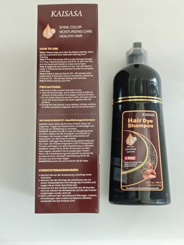 Dark Brown Hair Dye Shampoo 3 in 1