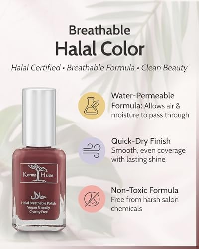 Karma Naturals Certified Halal Nail Polish - Breathable & Water Permeable