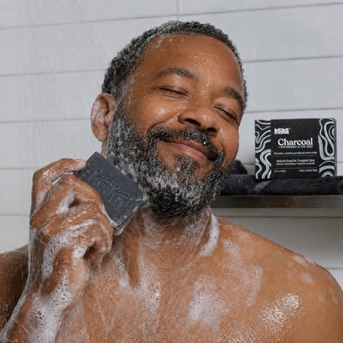 Charcoal Black Soap Bar for Eczema, Psoriasis, Face, Body, Men Women Tee