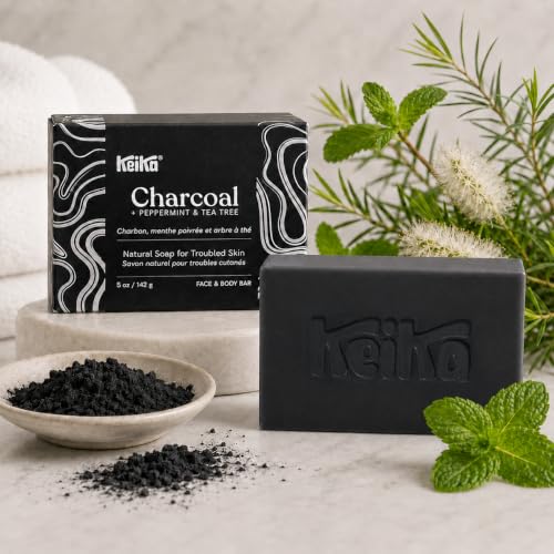Charcoal Black Soap Bar for Eczema, Psoriasis, Face, Body, Men Women Tee
