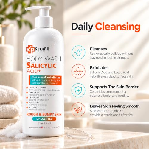 Salicylic Acid Body Wash for Rough & Bumpy Skin