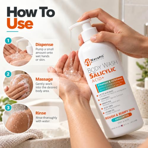 Salicylic Acid Body Wash for Rough & Bumpy Skin