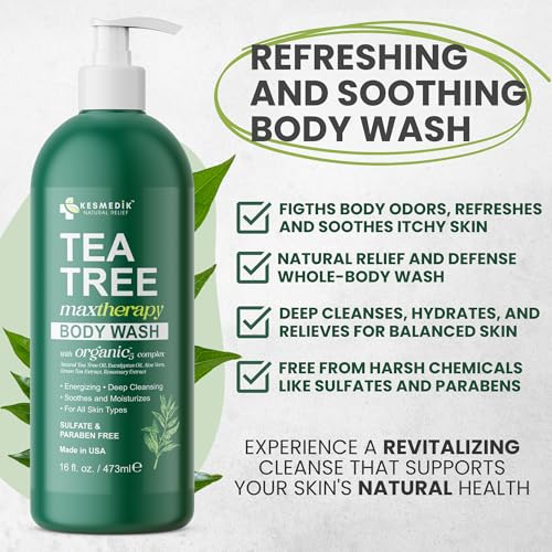 Tea Tree Body Wash MaxTherapy with 100% Tea Tree Oil