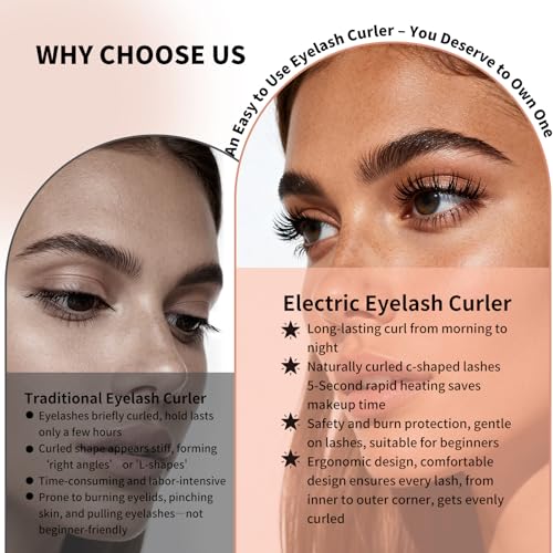 Heated Eyelash Curler 4 Heat Settings