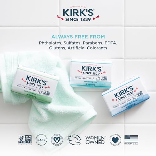Fragrance Free Castile Bar Soap (Pack of 3)