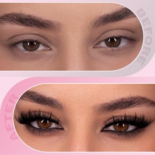 Spiky Wet Look Fluffy False Lashes, 20mm