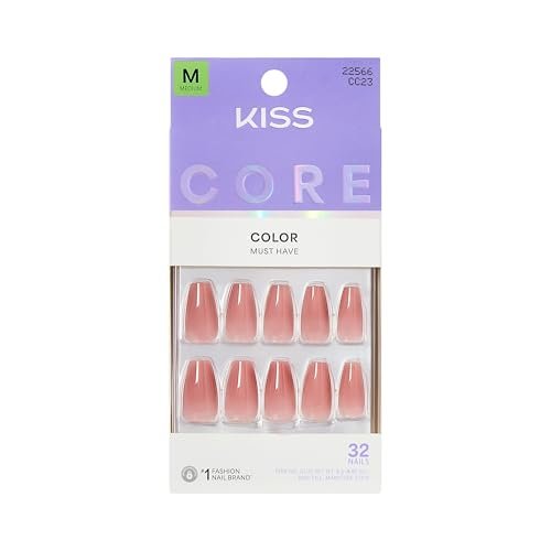 Core Press On Nails Jubilation Medium Coffin