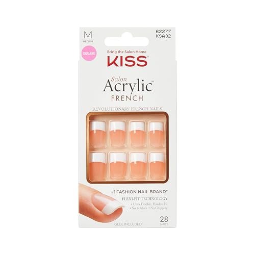 Salon Acrylic French Tip Press On Nails