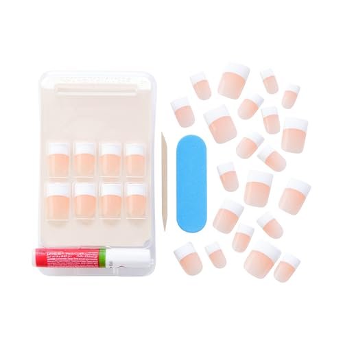 Salon Acrylic French Tip Press On Nails