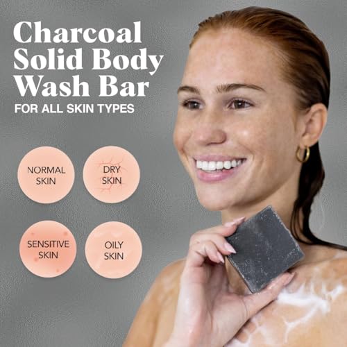 Charcoal Soap Body Wash Bar for Cleansing
