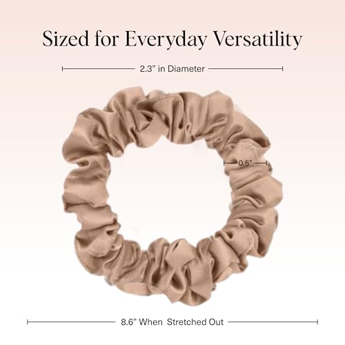 Ultra-Petite Satin Scrunchies Eucalyptus 6 Pack