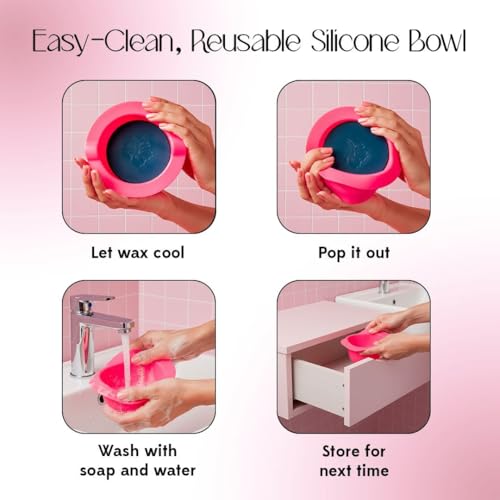 Waxing Kit Hair Removal For Men & Women Beginner Friendly - Black