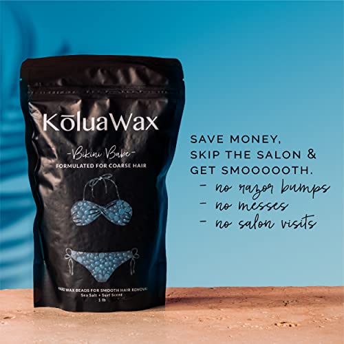 Wax Beads For Coarse Hair Removal for Bikini - Sea Salt & Surf 1lb