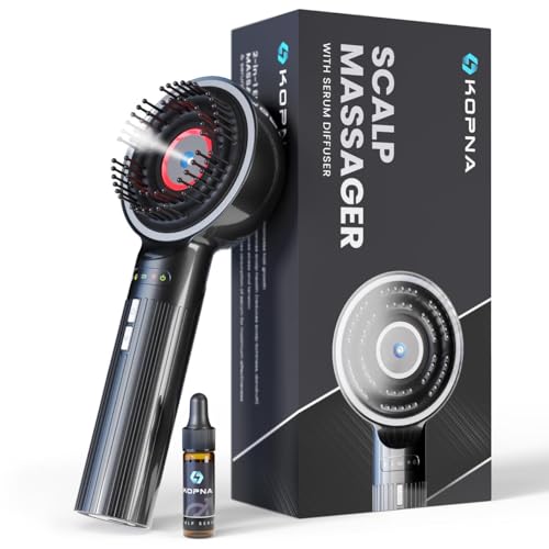 2-in-1 Electric Scalp Massager with Nano Mist Serum Applicator