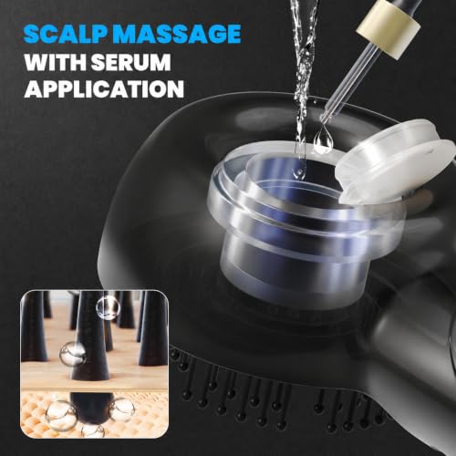 2-in-1 Electric Scalp Massager with Nano Mist Serum Applicator