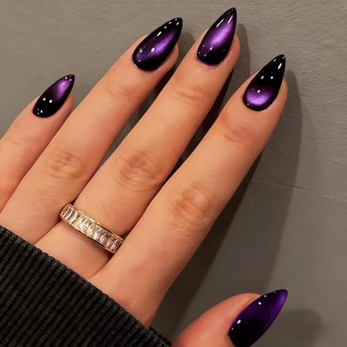 Cat Eye Press On Nails Almond