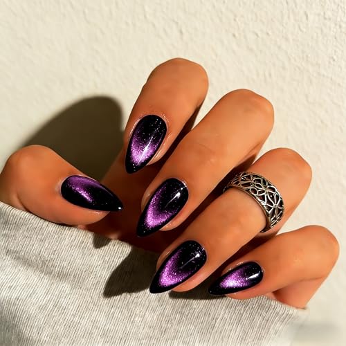 Cat Eye Press On Nails Almond