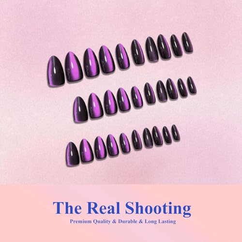 Cat Eye Press On Nails Almond