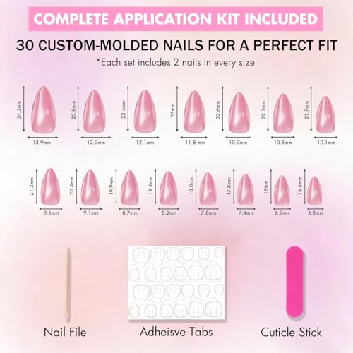 Cat Eye Press On Nails Almond